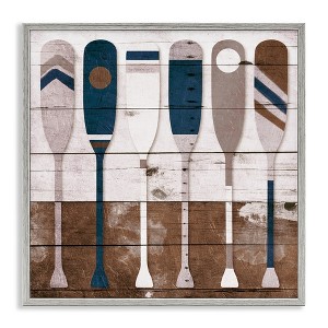 Stupell Industries Rustic Ocean Paddle Ores, 12" x 12" - 1 of 4