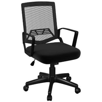 360 °Swivel Desk Chair No Wheels,Height Adjustable Office Chair