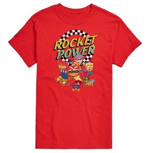 Men's - Nickelodeon - Rocket Power Retro Logo with Otto Regina Sam Maurice Short Sleeve Graphic T-Shirt - 1 of 4