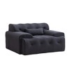 1 Seater Sofa Furniture, High-Density Pure Foam Comfy Couch No Assembly Required, Single Sofa - 2 of 4