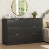 Lyngins Modern Drawers Dresser with Storage,Wooden Chest of Drawers with Golden Handles,Storage Furniture for Bedroom,Hallway,Living Room - 2 of 4