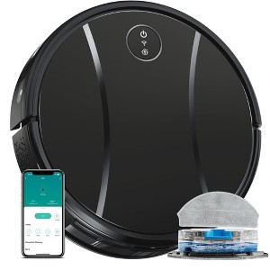 Itopfox Robot Vacuum and Mop Combo with 4200Pa Suction, Self-Charging, Smart Control for Hard Floors, Low Carpets, Pet Hair, App & Voice Remote - 1 of 4