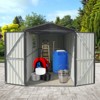 GDFStudio Cathy Motorcycle Outdoor Storage Shed with Window and Without Tracks - 2 of 4