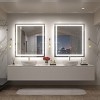 Apmir Super Bright 192 LEDs/m Front LED Lighted Anti-Fog Tempered Glass Bathroom/Vanity Mirror with ETL & 3-Year Warranty - 3 of 4