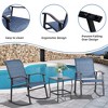 Celebalcony 3 Piece Outdoor Furniture Rocking Patio Set Navy Blue - 4 of 4