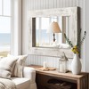 Pexfix Farmhouse Bathroom Mirror with Solid Wood Frame Rustic Wall Mounted for Bedroom Living Room Entryway Wall Decor - 4 of 4