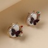 Women's Butterfly Stud Earrings - Multicolour - 2 of 4