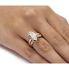 Nicole Wedding Ring Set for Women Marquise Baguette Cz Engagement Ring and Band by Ginger Lyne - 4 of 4