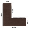 Alpine Stripe Collection 100% Polypropylene Durable & Stain Resistant Double Sided Reversible Indoor Area Utility L-Shape Rug - 4 of 4