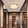 KWPZQEB Ceiling Light, Iron Round Low Profile Ceiling Light, 24W Flush Mount Ceiling Light, 3 Color Temperature Options for Bedroom, Closet Room - 3 of 4