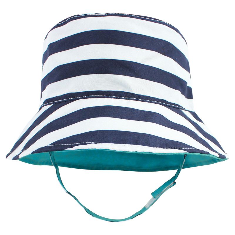 Hudson Baby Infant Boy Sun Protection Hat, Sea Turtle Stripe, 5 of 8
