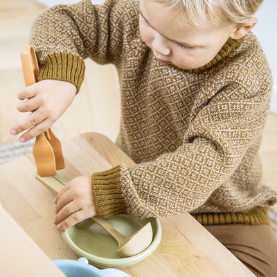 Eco-Friendly Bioplastic Kitchen Playset in Scandi Colors, 12 Pieces
