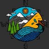 Men's Design By Humans color compass By Hardthur T-Shirt - 2 of 4