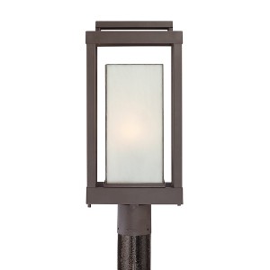 Powell 1-Light Western Bronze Outdoor Post Lantern - 1 of 4