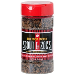 Scout & Zoe's: Pet Food Topper - Beef - 4oz Bottle, Dogs & Cats, Grain Free - 1 of 4