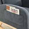 27.6" Teddy Fleece Rocking Armchair with Side Pockets and Wood Frame - 3 of 4