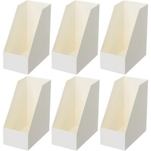 YBM Home Wide Plastic Magazine Holders, Pack of 6 - 1 of 3