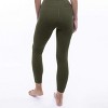 Rib 7/8 High Waisted Legging - Heather Forest Green - LEZAT - 2 of 3