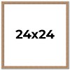 PosterPalooza | Square Deco Brown Picture Frame - UV Acrylic, Foam Board Backing, Hanging Hardware - 2 of 4