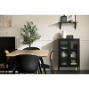South Shore 21.5" Wide Decorative Storage Cabinet Black: Metal Frame, 3 Shelves, Adult Assembly Required - 2 of 4