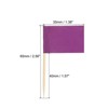 Unique Bargains Small Labeling Marking Cake Cocktail Decor Flag Toothpicks 100 Pcs - 2 of 4