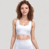 Anna-Kaci Active Women's Scalloped Edge Sports Bra Top with Wide Straps and Soft Stretch Fabric - 3 of 4