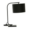 Traditional Metal Table Lamp Black - Olivia & May: Drum Shade, No Assembly Required, Indoor Use - 4 of 4