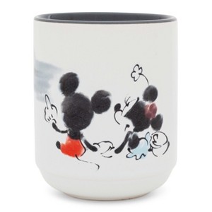 Silver Buffalo Disney Mickey and Minnie Mouse Sunset Ceramic Tea Cup | Holds 9 Ounces - 1 of 4