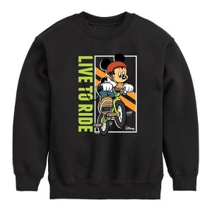 Boys' - Disney - Ride It Out Graphic Long Sleeve Fleece Sweatshirt - 1 of 4