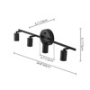Rennnsan Telvara 24"W Spot Light Track Kit Aluminum Modern LED Dimmable Wall Sconce in Black - 3 of 4