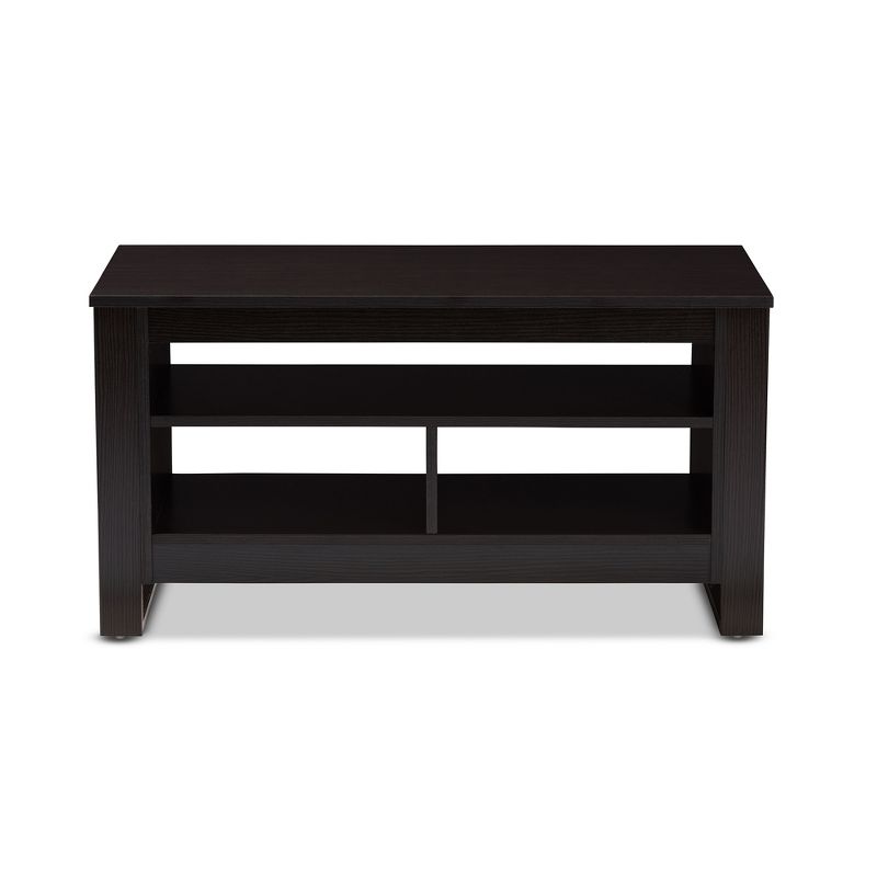 Nerissa Modern and Contemporary Finished Coffee Table Dark Brown - Baxton Studio, 3 of 9