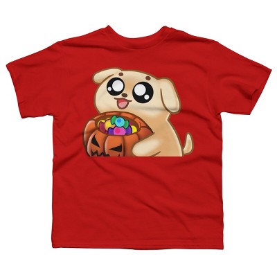 Boy's Design By Humans Halloween Candy Pup By Puppers T-Shirt