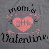 Maternity Moms Little Valentines Day Cute Announcement Baby Pregnancy T Shirt - Crazy Dog Maternity T Shirt - image 3 of 4