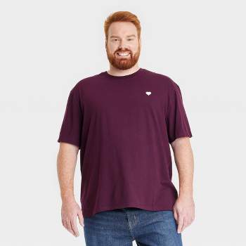 Men's Short Sleeve Crewneck T-Shirt - Goodfellow & Co™ Burgundy