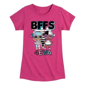 Girls' - LOL Surprise! - BFFS 4Eva Bon Bon & Snuggle Babe Fitted Short Sleeve Graphic T-Shirt - 1 of 4