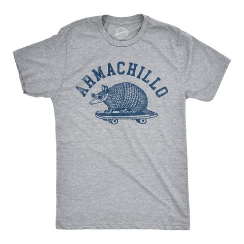 Мужские футболки Crazy Dog T-Shirts, Inc. Mens Armachillo T Shirt Funny Cool Chilling Armadillo Joke Tee for Guys - Crazy Dog Men's T Shirt for Animal Lovers Light Grey XL