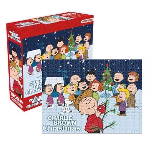 NMR Distribution Peanuts Charlie Brown Christmas 1000 Piece Jigsaw Puzzle - 1 of 4