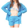 Women's Oversized Button Down Shirt - Bailey Rose - 2 of 3