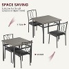 GOCAPTAIN Farmhouse Wooden Dining Table Set for 2, Square Kitchen Table with 2 Chairs, 3 Piece Small Table and Chairs Set for Apartments, Studios - 3 of 4