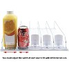 LunaLulinlk Drink Organizer for Fridge, Fridge Organizer Automatic Pusher Glide Width Storage 25 Cans (White) - 3 of 4