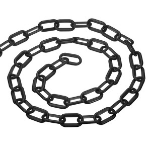 Unique Bargains Adjustable Crowd Control at Driveway Plastic Chain Barrier with Snap Hook - 1 of 4