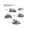 Cesicia 6 FT Gray 2 Person Camping Tent - 3 of 4