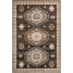 Nuloom Anette SplashGuard Vintage Medallion Machine Washable Area Rug - 1 of 4