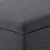 PAGED Storage Ottoman Modern Design Ottoman Foot Rest with Stitched Detail and Nailhead Trim for Bedroom, Living Room - 3 of 4