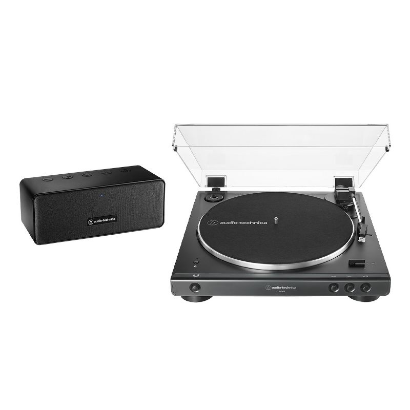 Audio-Technica AT-LP60XSPBT Fully Automatic Wireless Turntable and Bluetooth Speaker System, 1 of 16
