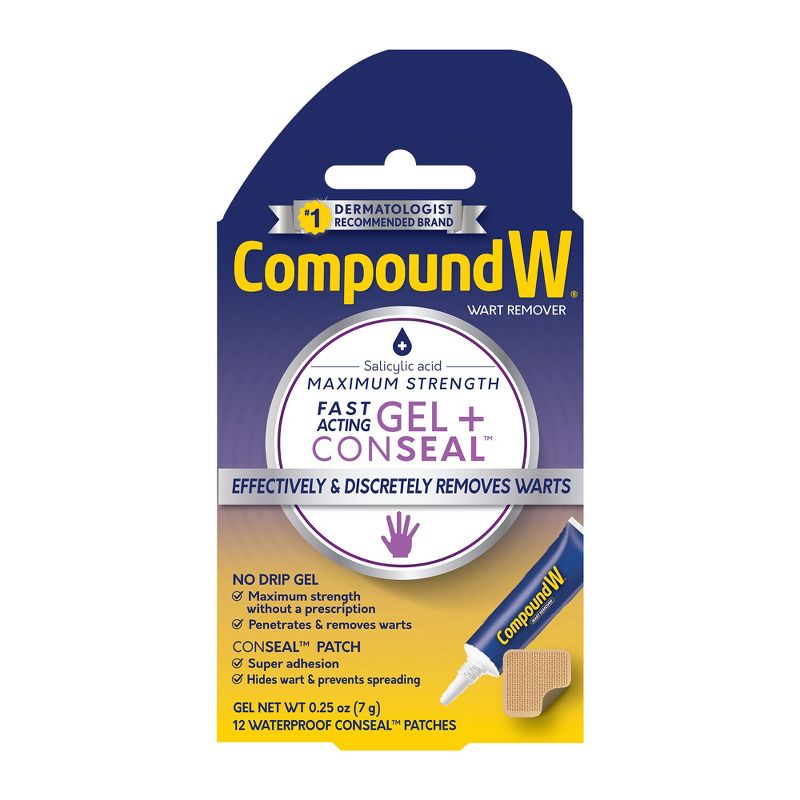 Compound W Fast Acting Gel &#38; Conseal Liquid Wart Remover - 0.25oz, 1 of 9