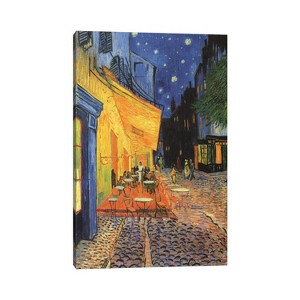 The Cafe Terrace on The Place du Forum (Cafe Terrace at Night) 1888 by Vincent van Gogh Unframed Wall Canvas - iCanvas - 1 of 4