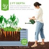 Best Choice Products 6x3x2ft Outdoor Metal Raised Garden Bed, Planter Box for Vegetables, Flowers, Herbs - 2 of 4