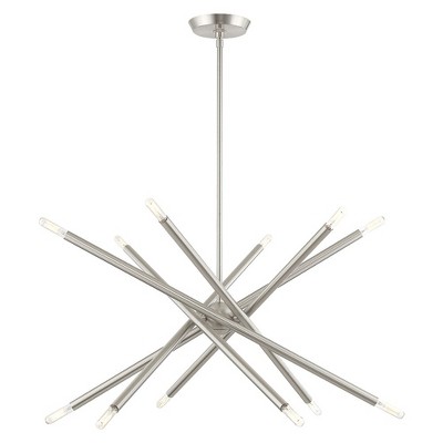 Livex Lighting Soho 12 - Light Chandelier in  Brushed Nickel