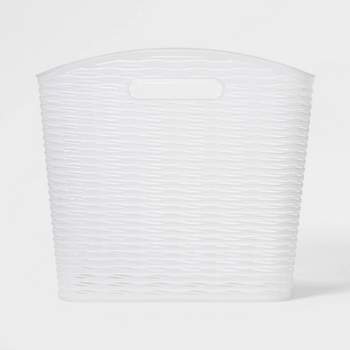 Medium Decorative Plastic Bin With Cutout Handles - Brightroom™ : Target